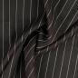 Preview: Polyester Webware Nadelstreifen Schwarz